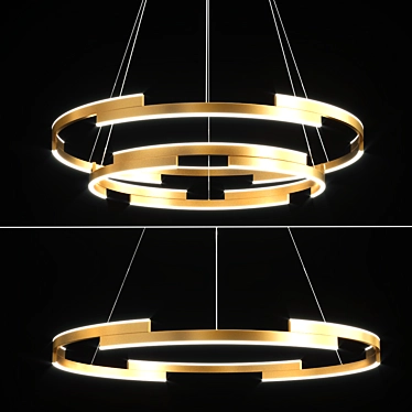 Elegant Marks Chandelier 3D model image 1 