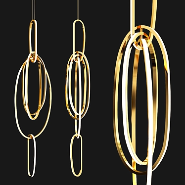 Elegance Illuminated: OTEA Chandelier 3D model image 1 