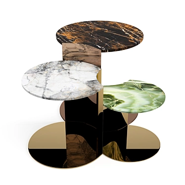Elegant Granger Coffee Tables Set 3D model image 1 