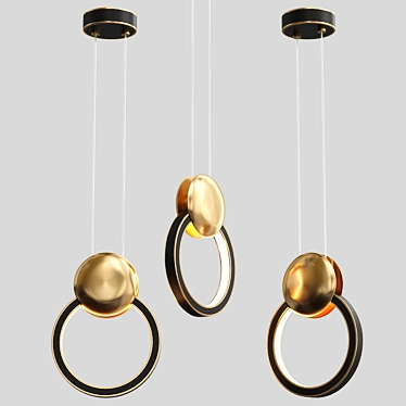 Elegant Lighting Fixture: Chandelier 3D model image 1 