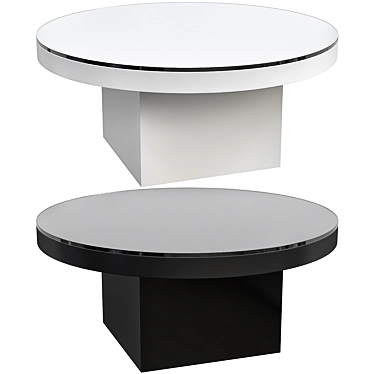 Sleek BLACKFI Coffee Table 3D model image 1 