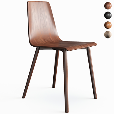 Elegant Beaman Side Chair  3D model image 1 