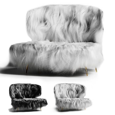 Luxury Midcentury Woolly Bella 3D model image 1 