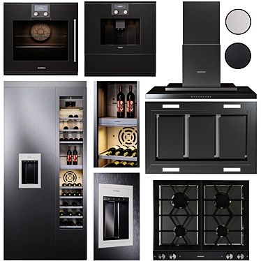 Gaggenau 400-Series Appliances Set 3D model image 1 