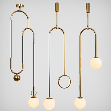  Modern Design Lighting Trio: Newton, Ingny, Ner 3D model image 1 