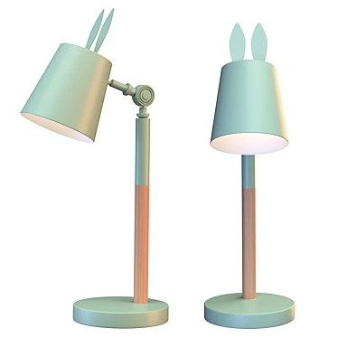 Scandi Bunny Table Lamp 3D model image 1 