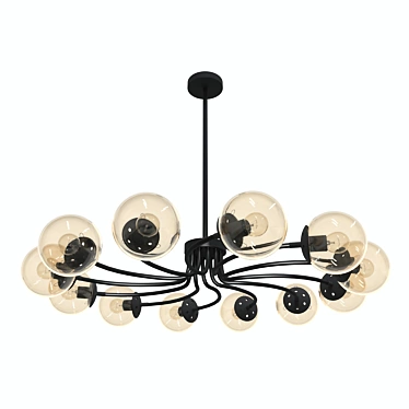 Teola Pendant Chandelier: Stylish Illumination for Modern Living 3D model image 1 