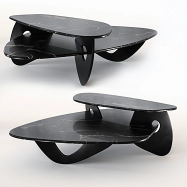 Elegant Tama Marble Coffee Table 3D model image 1 