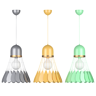 Modern Nordic Badminton Pendant Lights 3D model image 1 