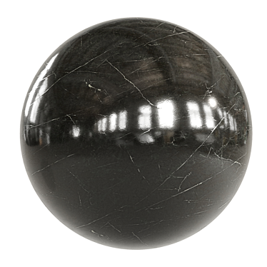 Elegant Dark Marble Finish 3D model image 1 