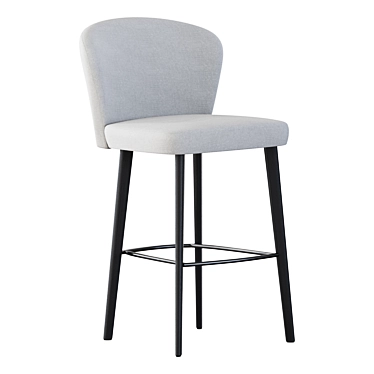 Title: Sleek Minotti ASTON Stool - Contemporary Chic! 3D model image 1 