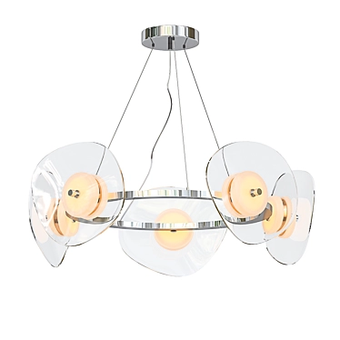 Ethereal Smoky Chandelier 3D model image 1 