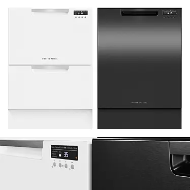 Fisher & Paykel Dishwasher: Sleek, Efficient, Powerful 3D model image 1 