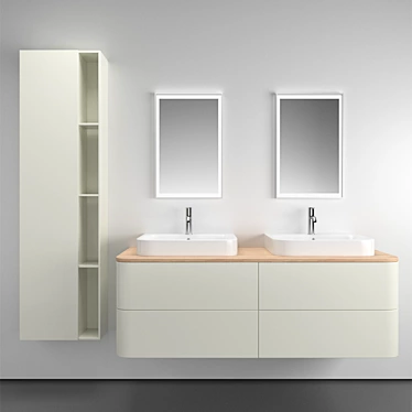 Modern Bathroom Set Duravit 3D model image 1 