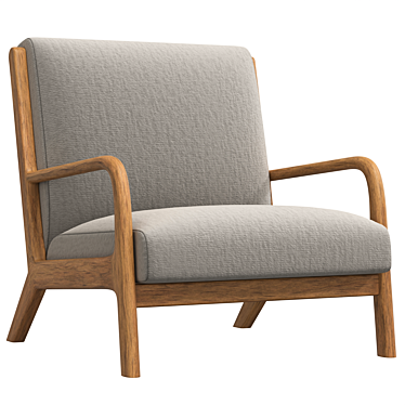 Elegant Ronaldo Armchair 3D model image 1 