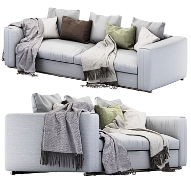 Flexform Asolo 270XB: Stylish Corner Sofa 3D model image 1 