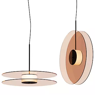 Affordable Hanging Lamps - 38 cm Diameter 3D model image 1 