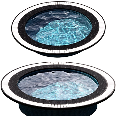 Modern Oval Pool: Visualize Water 3D model image 1 