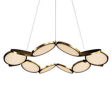 Elegant Samara Chandelier 3D model image 1 