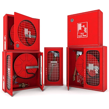 Firefighter's Essential: Hose Reel 3D model image 1 