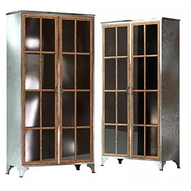 Modern Office Display Cabinet 3D model image 1 