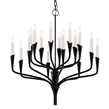 Aiden: Stunning Large Chandelier 3D model image 1 