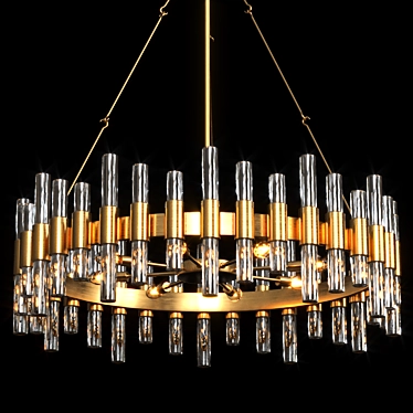 Modern Elegance: Haskell Chandelier 3D model image 1 