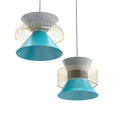 Sleek Modern Pella Lamp 3D model image 1 