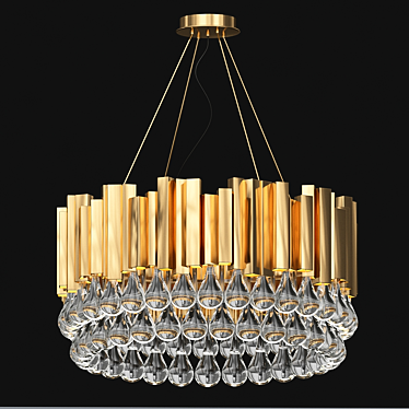 Crystal Trump Chandelier 3D model image 1 