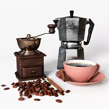 Essential Coffee Lover's Kit 3D model image 1 