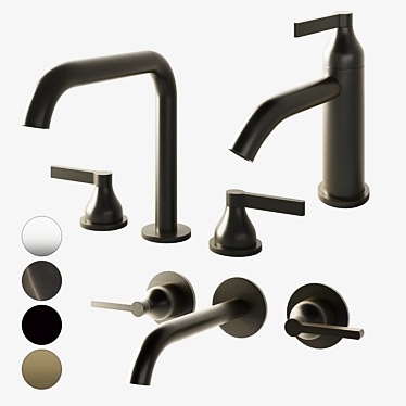 Modern Agape Memory Mix Faucets 3D model image 1 