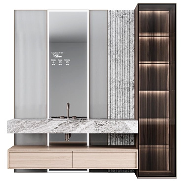 Sleek Bathroom Console: №10 3D model image 1 