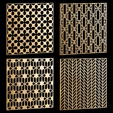 Set of square decorative panels 7