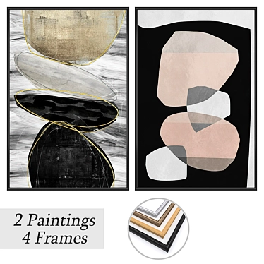 Versatile Set of Wall Paintings 3D model image 1 