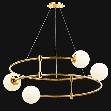 Elegant Balance Pendant Light 3D model image 1 