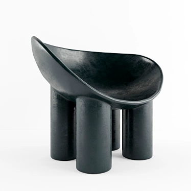 Elephant Chair: Modern Plastic Armchair with Unique Design 3D model image 1 