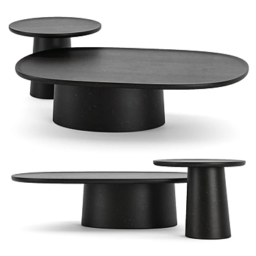 Modern Stone Coffee Tables 3D model image 1 