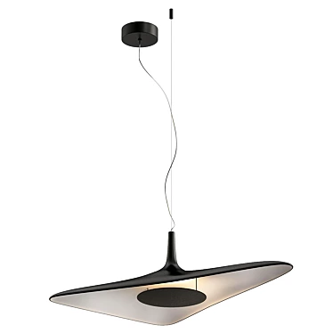 Soleil Noir Suspension: Modern Elegance in a Light 3D model image 1 