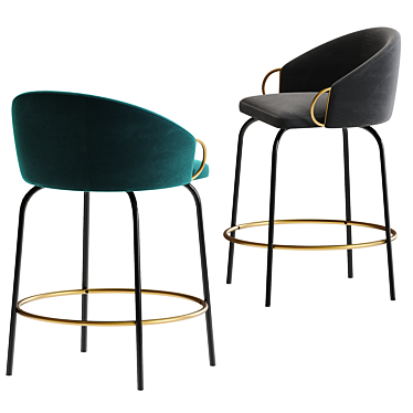 Modern Claire Counter Stool 3D model image 1 