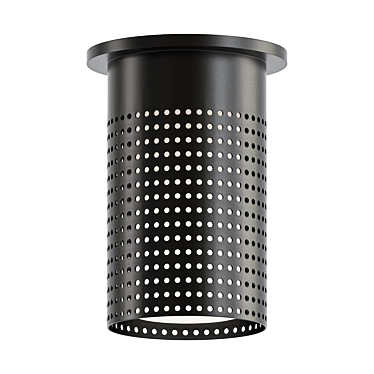 Sleek Flush Mount Lighting 3D model image 1 