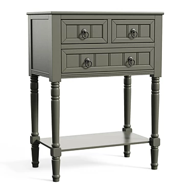 Rustic Charm Console Table 3D model image 1 