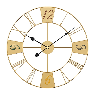 Timeless Elegance Wall Clock 3D model image 1 