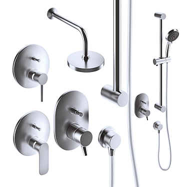 Vitra Concealed Shower Mixers 3D model image 1 