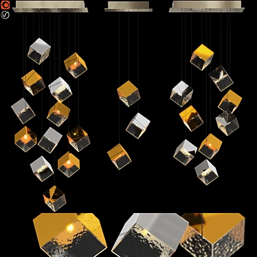 Elegant Pyrite Lighting Compositions 3D model image 1 