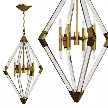 Elegant Lyons Pendant Light 3D model image 1 