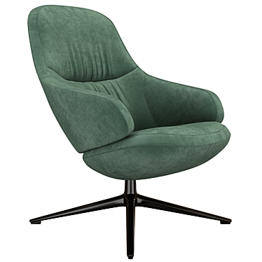 Arper Aston Low Backrest - Versatile and Stylish 3D model image 1 