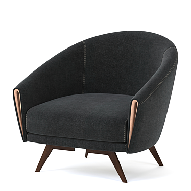 Bonaldo Saddie Modern Armchair 3D model image 1 