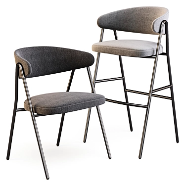 Chia: Stylish Dining Chair and Bar Stool 3D model image 1 