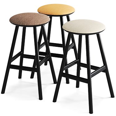 Palmo Stool: Sleek and Modern Design 3D model image 1 