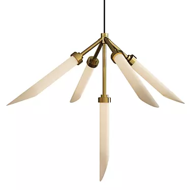 Modern Spur LED Pendant Light 3D model image 1 